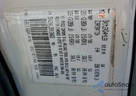 2005 Dodge Grand Caravan Sxt z USA, uszkodzony, nr VIN 2D4GP44L55R130622